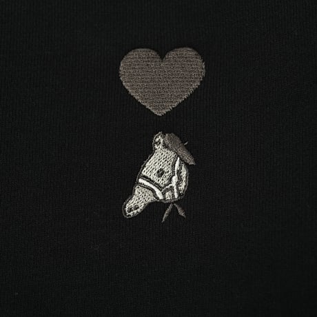 regular emblem sweat 　[BLACK]　HEV-26003