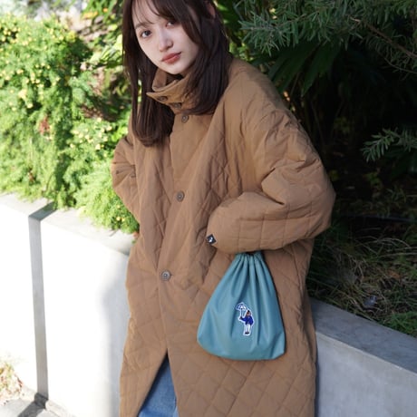 Eco leather Pouch　[mint green]　HEV-BG21005
