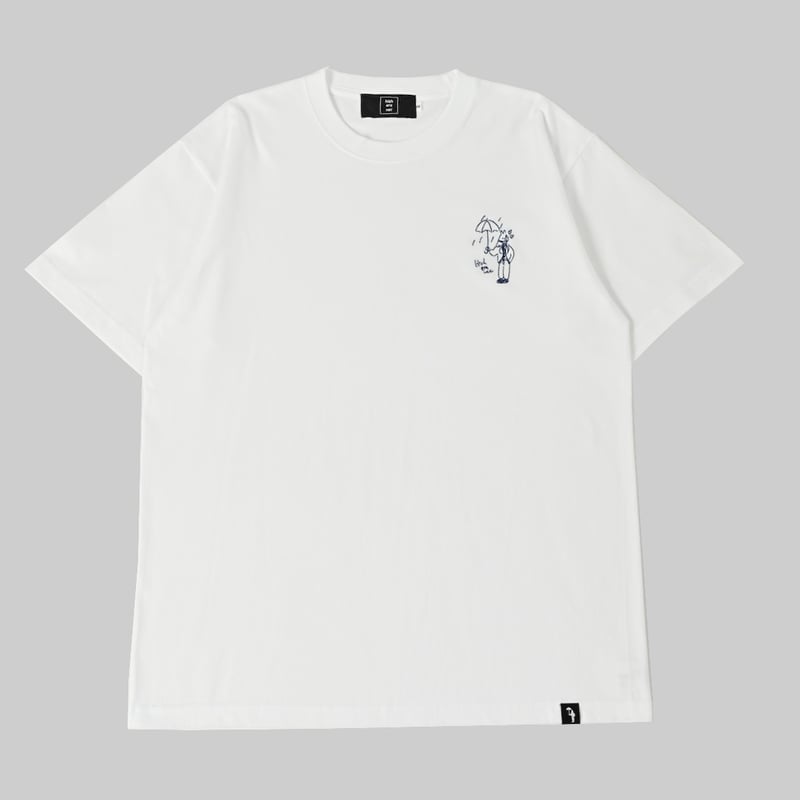 Embroidery S/S Tee [white] HEV-24019 | hish er
