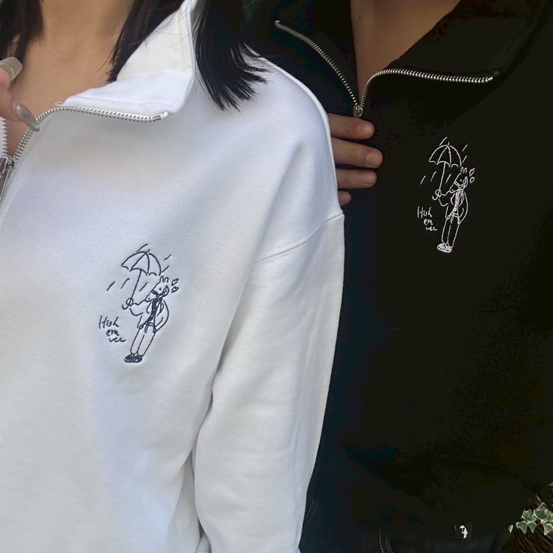 harf ZIP sweat [black] HEV-25018 | hish era vec