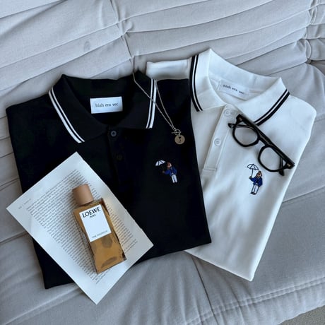 Short sleeve Polo shirt 　[WHITE]　HEV-26006