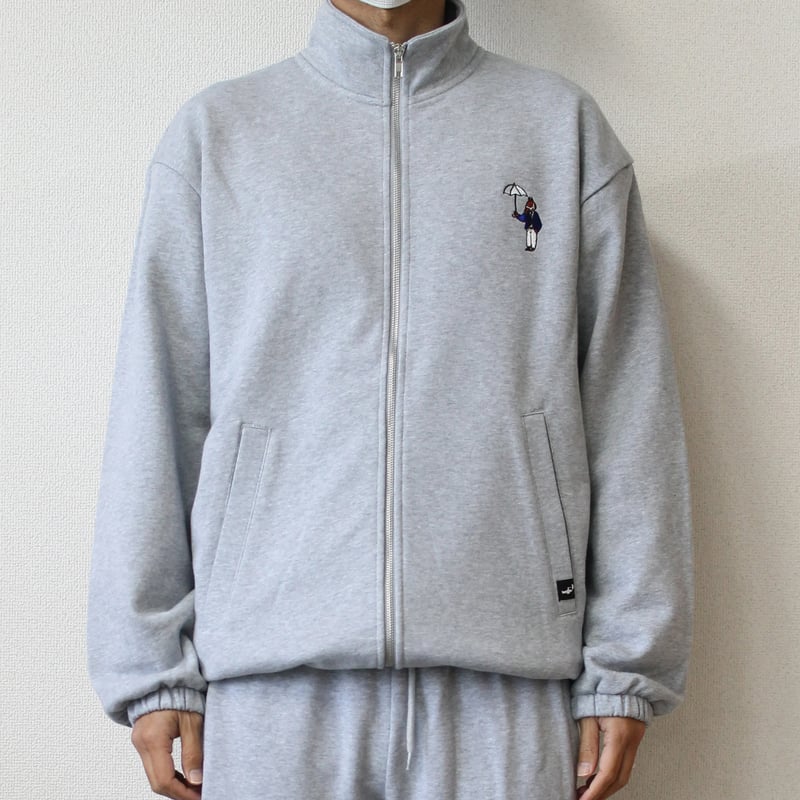 Gentleman Embroidery ZIP sweat [gray] HEV-2400