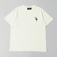 organic cotton Embroidery S/S Tee 　[white]　HEV-23017