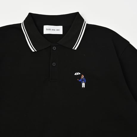 Short sleeve Polo shirt 　[BLACK]　HEV-26006