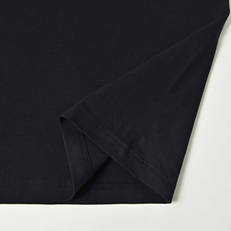 organic cotton Embroidery S/S Tee 　[navy]　HEV-23017