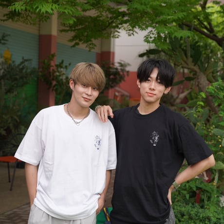 Embroidery S/S Tee 　[black]　HEV-24019