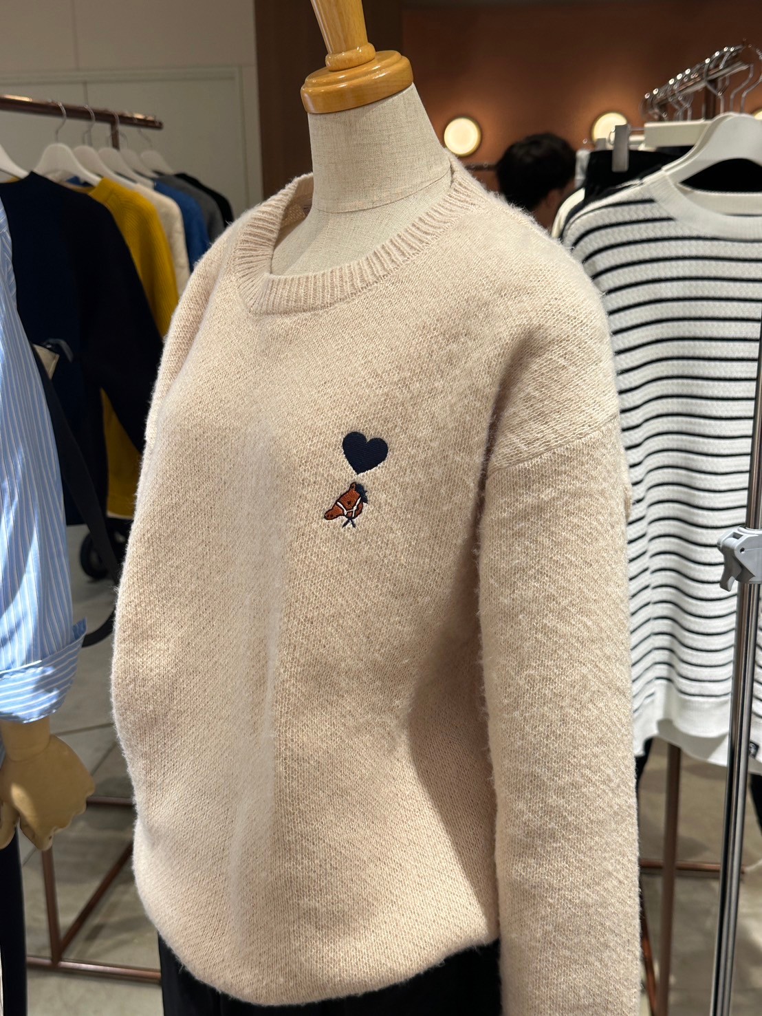 mohair shaggy knit [beige] HEV-24025 | hish era