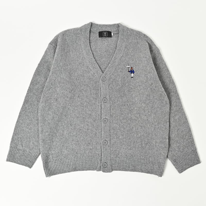mohair shaggy knit cardigan [gray] HEV-24026 | 