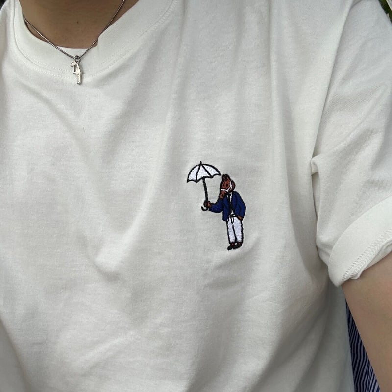 organic cotton Embroidery S/S Tee [white] HEV-