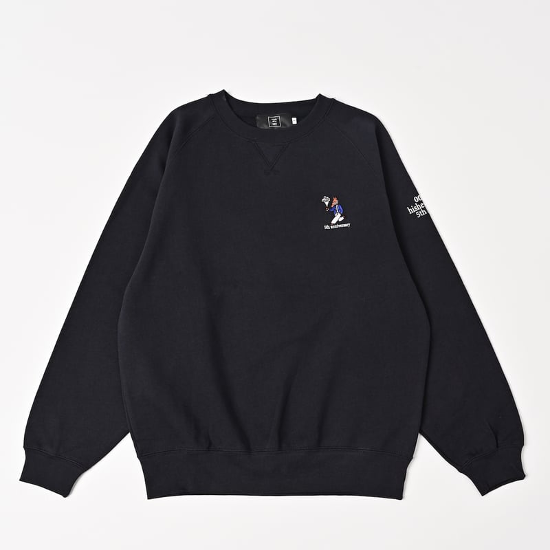 bataco ヒッシュエラベック スウェット 5th Anniversary serial number raglan sweat＆Stic