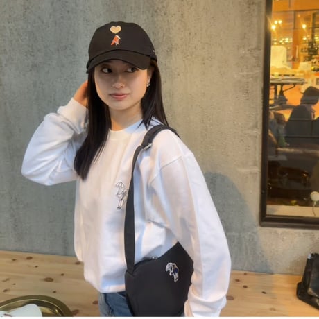 ♡ Embroidery Cap　[black]　HEV-25009