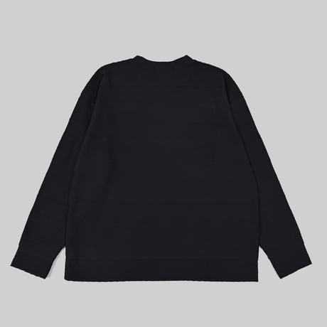 jacquard crew sweat 　[NAVY]　HEV-25019