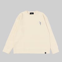 jacquard crew sweat 　[OFF WHITE]　HEV-25019