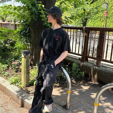 organic cotton artist house＆♡ S/S Tee 　[BLACK]　HEV-24018