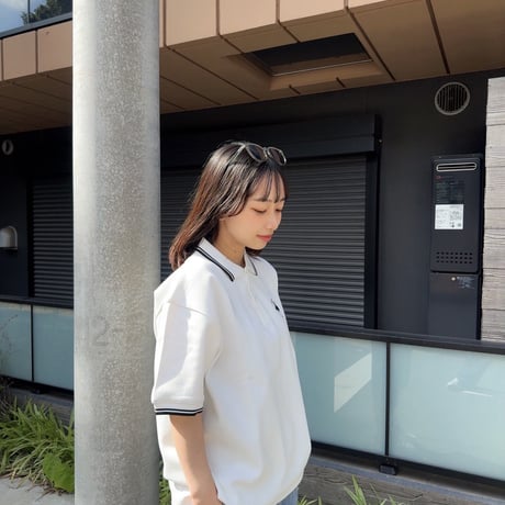 Short sleeve Polo shirt 　[WHITE]　HEV-26006