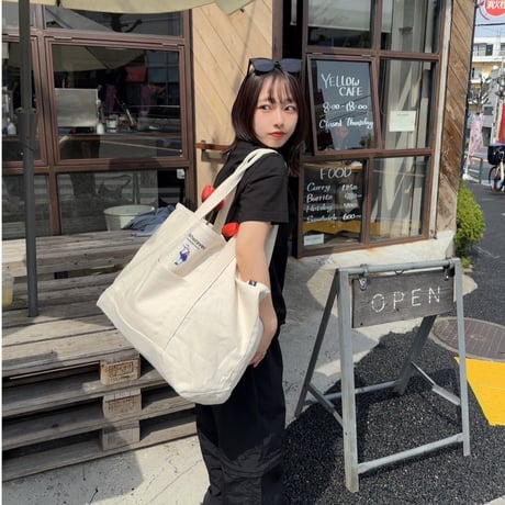 hish era vec BIG tote bag 　[natural]　HEV-25012