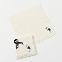 Embroidered patch Hand towel 　[natural]　HEV-24004