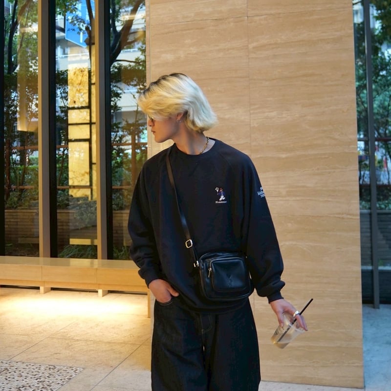 hisheravec トレーナー 5th Anniversary serial number raglan sweat＆Stic