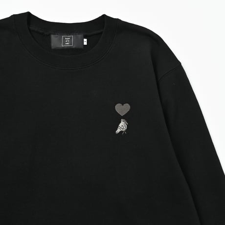 regular emblem sweat 　[BLACK]　HEV-26003