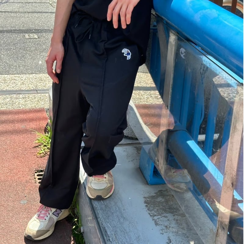 hem cord sweat pants [black] HEV-24016 | hish e