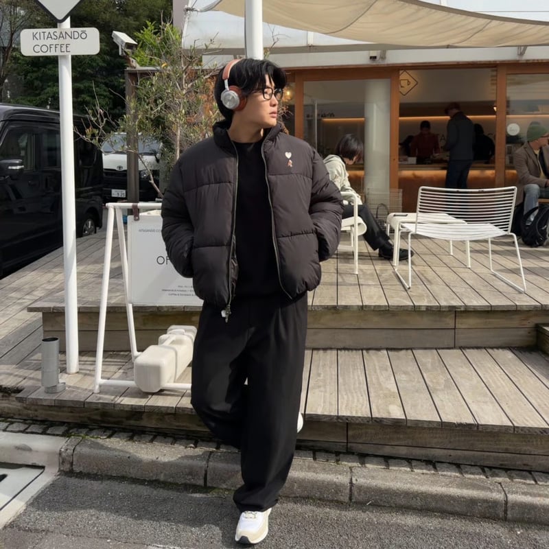 padding reversible blouson [BLACK] HEV-25023 |