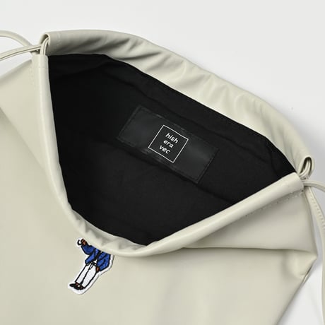Eco leather Pouch　[OFF BEIGE]　HEV-25029