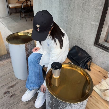 ♡ Embroidery Cap　[black]　HEV-25009