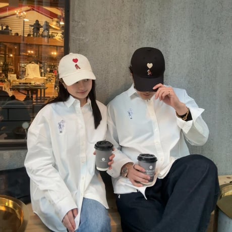 ♡ Embroidery Cap　[off white]　HEV-25009