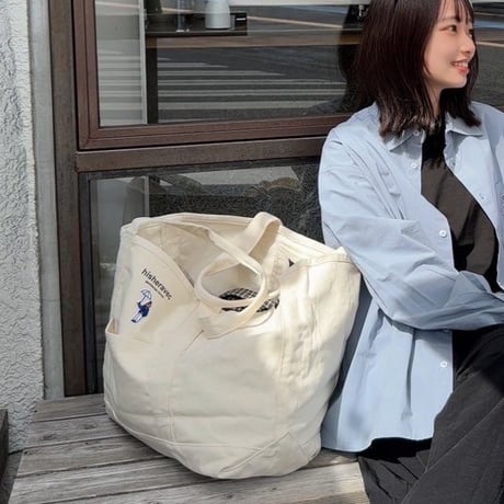 hish era vec BIG tote bag 　[natural]　HEV-25012