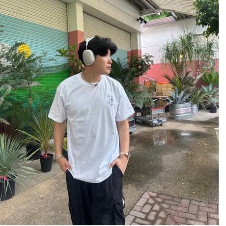 Embroidery S/S Tee 　[white]　HEV-24019