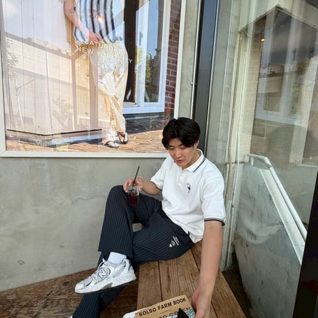 Short sleeve Polo shirt 　[WHITE]　HEV-26006