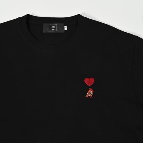 organic cotton artist house＆♡ S/S Tee 　[BLACK]　HEV-24018