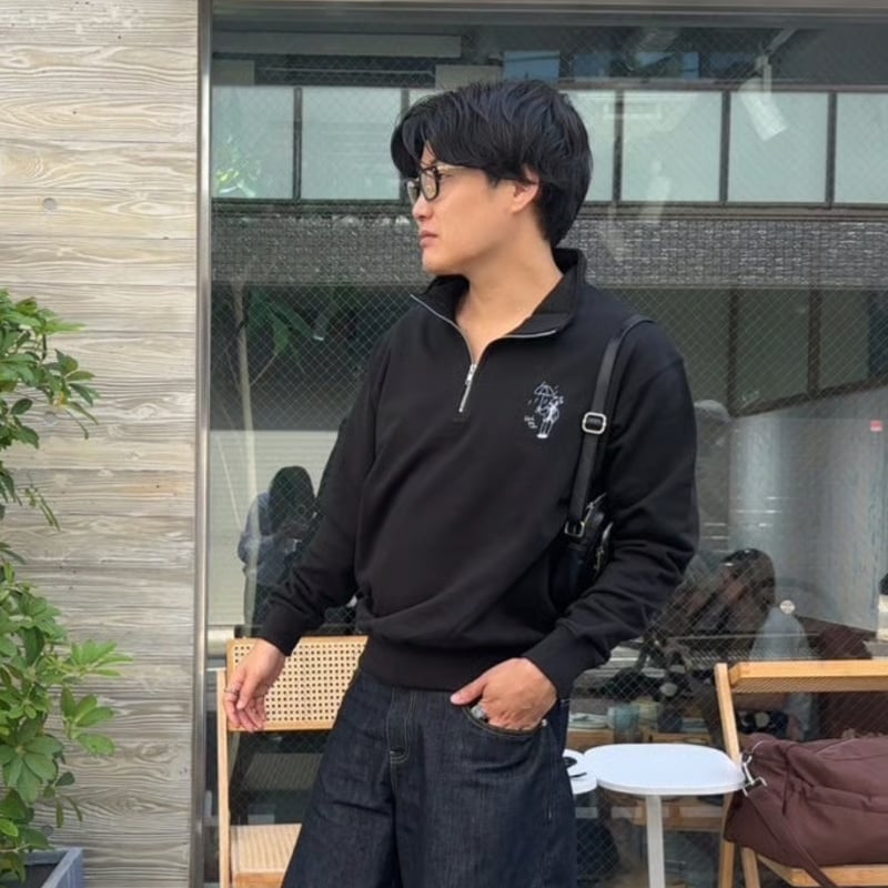 harf ZIP sweat [black] HEV-25018 | hish era vec