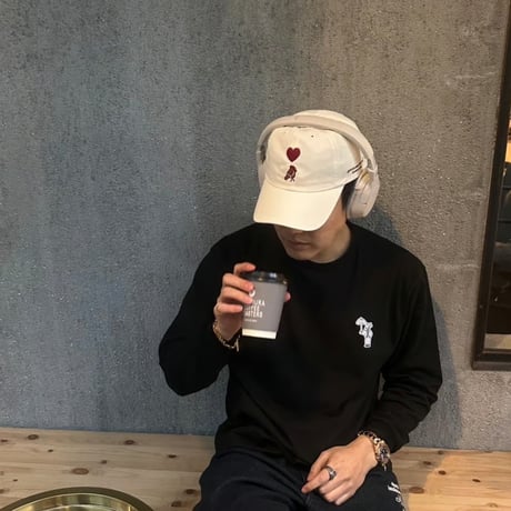 ♡ Embroidery Cap　[off white]　HEV-25009
