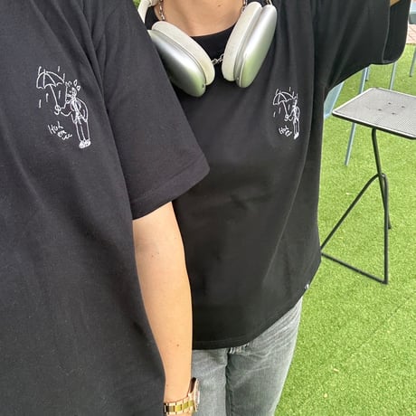 Embroidery S/S Tee 　[black]　HEV-24019