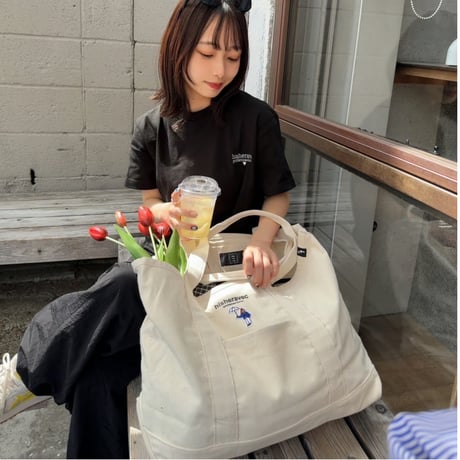 hish era vec BIG tote bag 　[natural]　HEV-25012