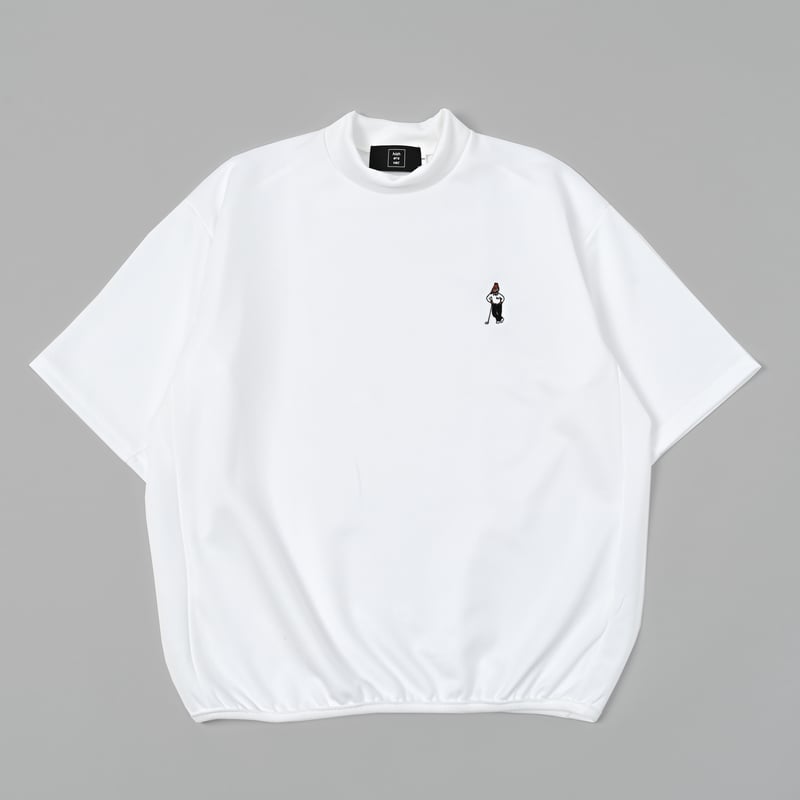 GOLF Embroidery mockeck jersey Tee [WHITE] HEV