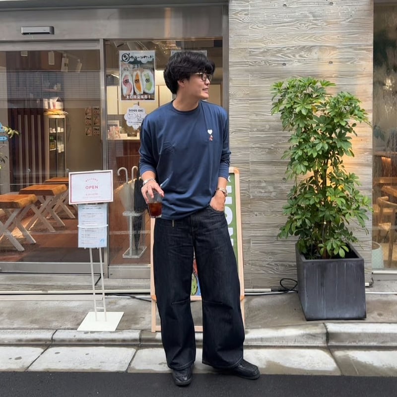 エンフォルド　C/PEストライプ Wave hem SH/シャツ エンフォルド C/PEストライプ Wave hem SH/シャツ