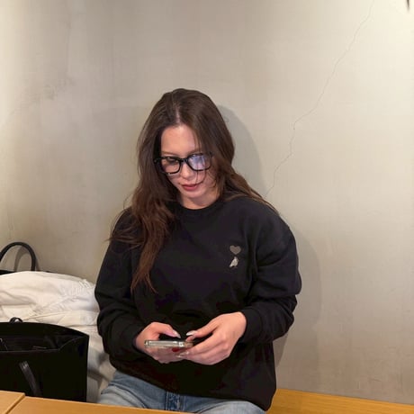 regular emblem sweat 　[BLACK]　HEV-26003