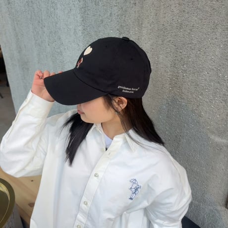 ♡ Embroidery Cap　[black]　HEV-25009