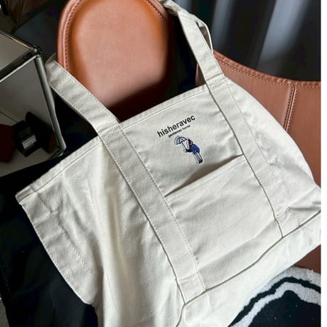 hish era vec BIG tote bag 　[natural]　HEV-25012
