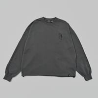 mini pile embroidery L/S Tee 　[SUMIKURO]　HEV-26004