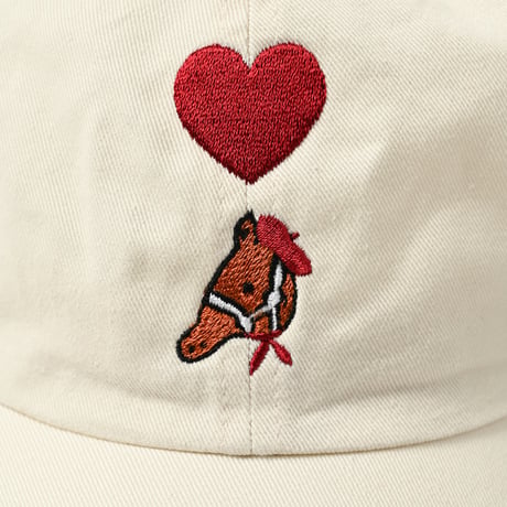 ♡ Embroidery Cap　[off white]　HEV-25009