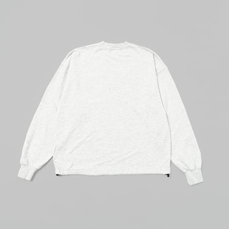 mini pile embroidery L/S Tee 　[OAT MEAL]　HEV-26004