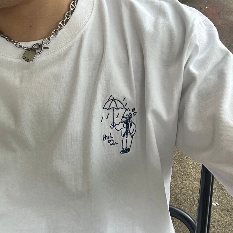 トップス 2024SS hish era vec Embroidery S/S Tee organic cotton Embroidery S/S Tee [black] HEV-