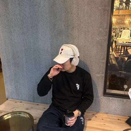 ♡ Embroidery Cap　[off white]　HEV-25009