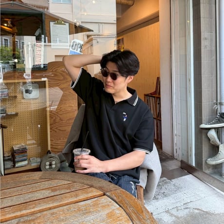 Short sleeve Polo shirt 　[BLACK]　HEV-26006