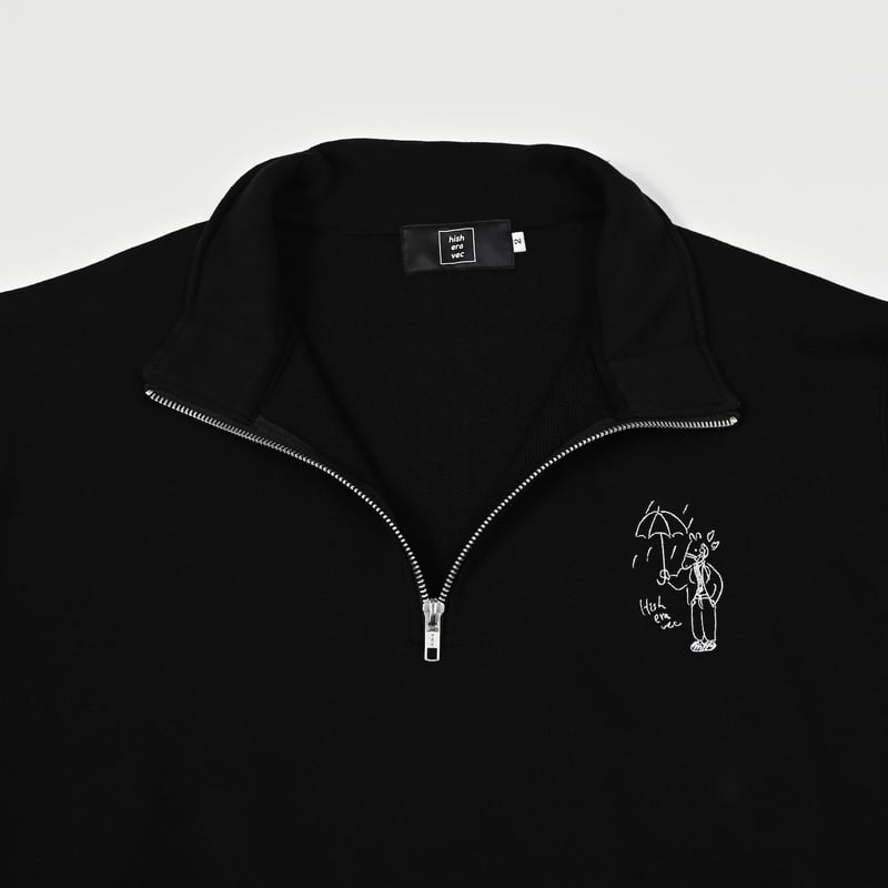 harf ZIP sweat [black] HEV-25018 | hish era vec