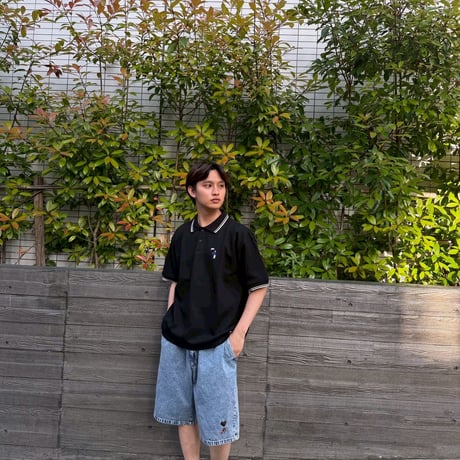 Short sleeve Polo shirt 　[BLACK]　HEV-26006