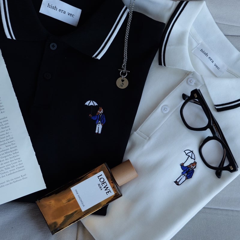 Short sleeve Polo shirt [BLACK] HEV-26006 | hi
